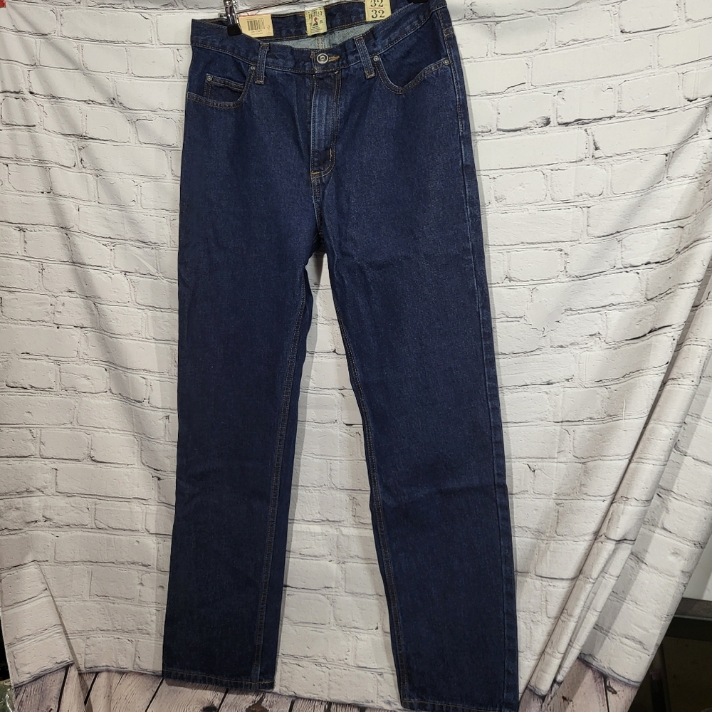 RedHead Men's Dk. Wash Blue Jeans. Bootcut 32x32 classic fit